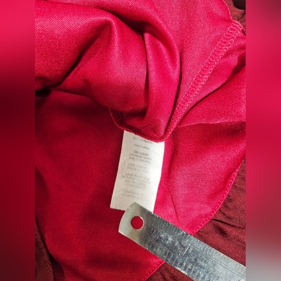 Show Me Your Mumu Deep Red Long Sleeve Romper Small - Picture 8 of 8